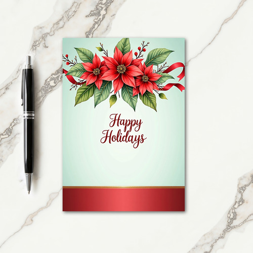 Floral Christmas Garland Card