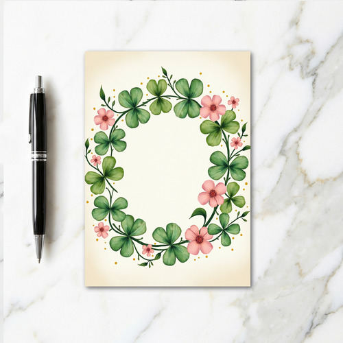 Floral Clover Delight Card