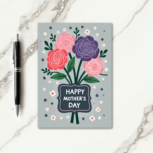 Floral Concentric Blossoms Card
