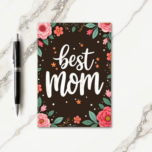 Floral Confetti Sentiment Card