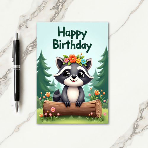 Floral Crown Birthday Card