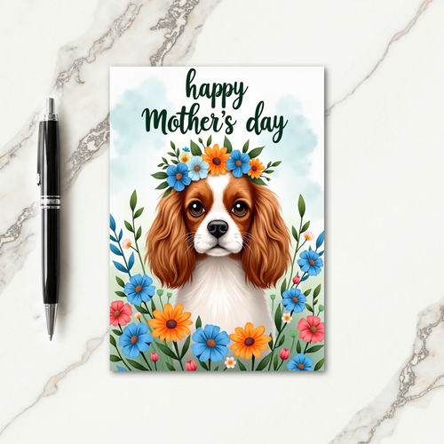 Floral Crown Pet Friend Card
