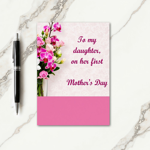 Floral Damask Pattern Card