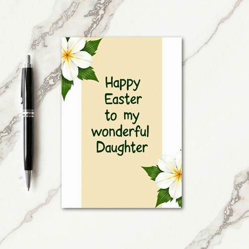 Floral Daughter Easter Card
