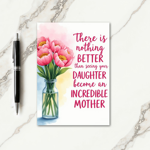 Floral Daughter Motherhood Card