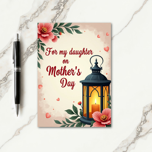 Floral Daughter Mothers Day Card