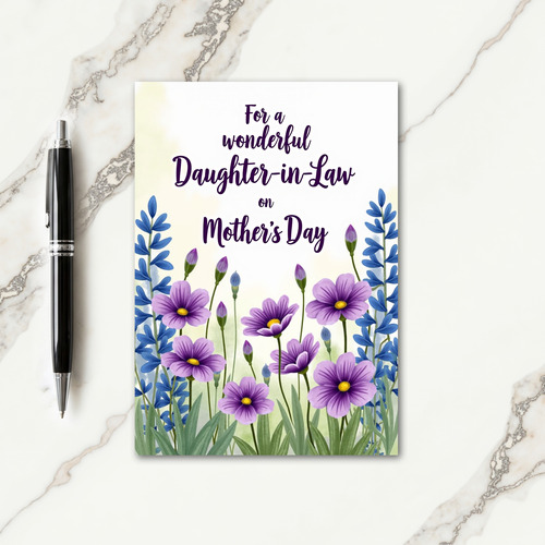 Floral Daughterinlaw Mothers Day Card