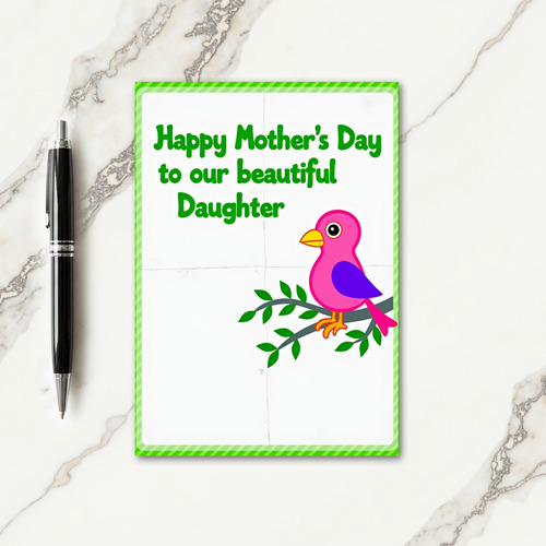 Floral Daughters Day Message Card