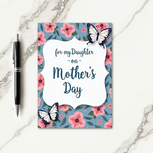 Floral Daughters Mothers Day Card