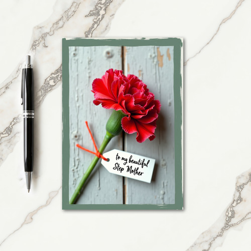 Floral Dedication Mothers Day Card