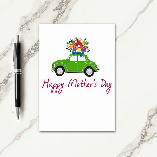 Floral Delivery Vehicle Card