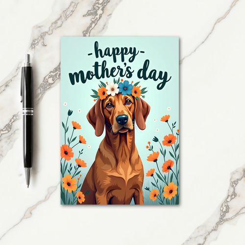 Floral Dog Celebration Card