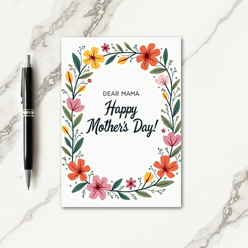 Floral Dot Celebration Card