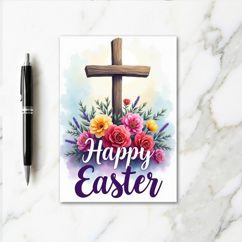 Floral Easter Blessing Card