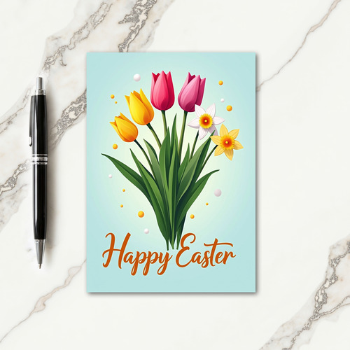 Floral Easter Greeting Card