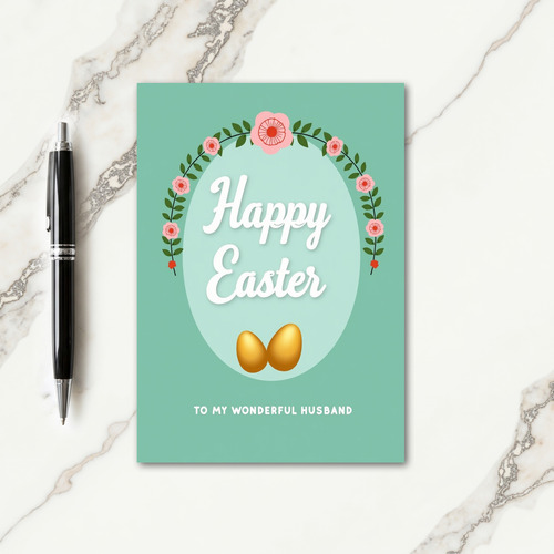 Floral Easter Husband Card