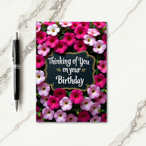 Floral Elegance Birthday Card