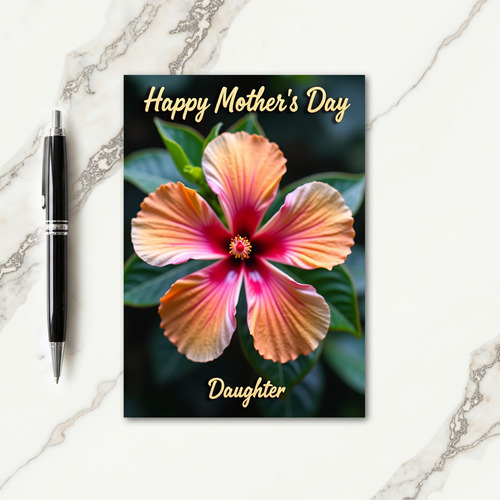 Floral Emblem Mothers Day Card