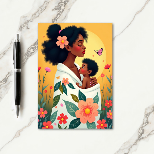Floral Embrace Mothers Day Card