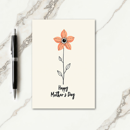 Floral Eye Mothers Day Card