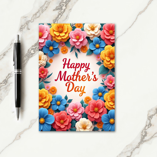 Floral Family Love Greeting Card