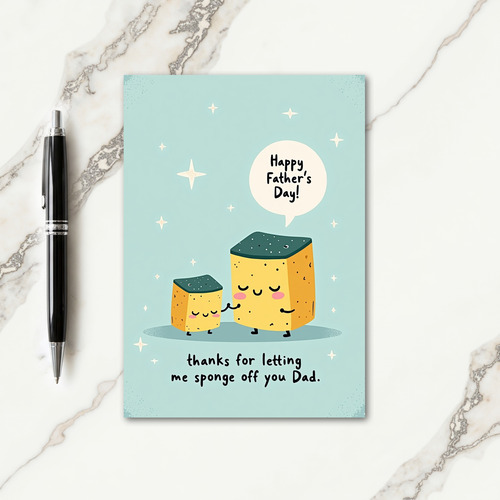 Floral Fathers Day Affection Card