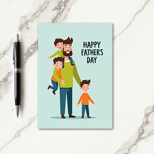 Floral Fathers Day Artwork Card