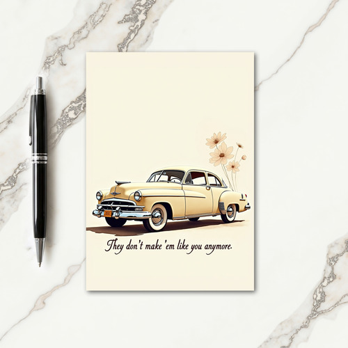 Floral Fathers Day Auto Card