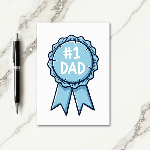 Floral Fathers Day Award Card
