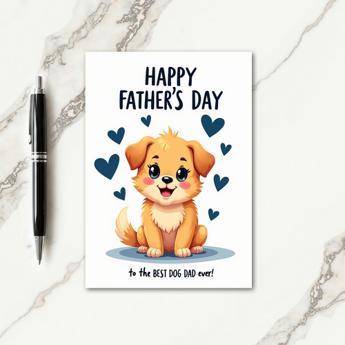 Floral Fathers Day Best Card
