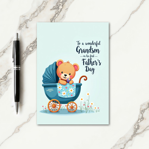 Floral Fathers Day Carriage Card