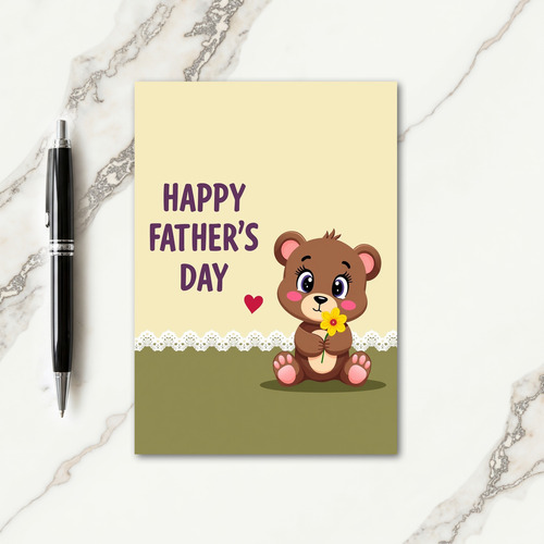 Floral Fathers Day Creature Card