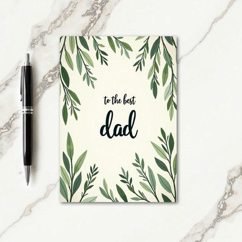 Floral Fathers Day Embrace Card
