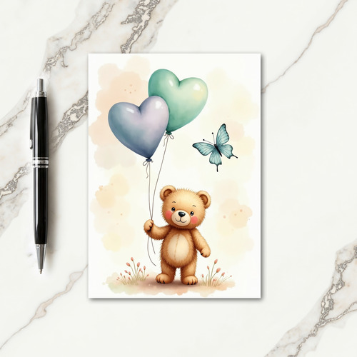 Floral Fathers Day Fawn Card
