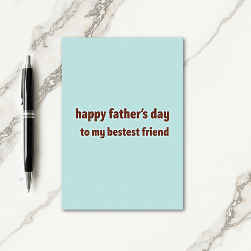Floral Fathers Day Friend Card