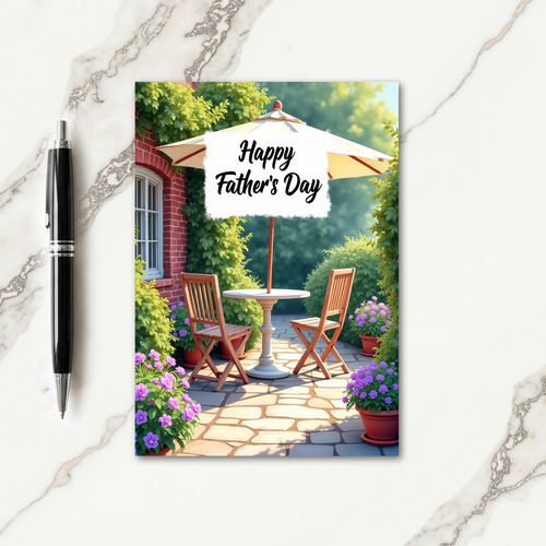 Floral Fathers Day Garden Card