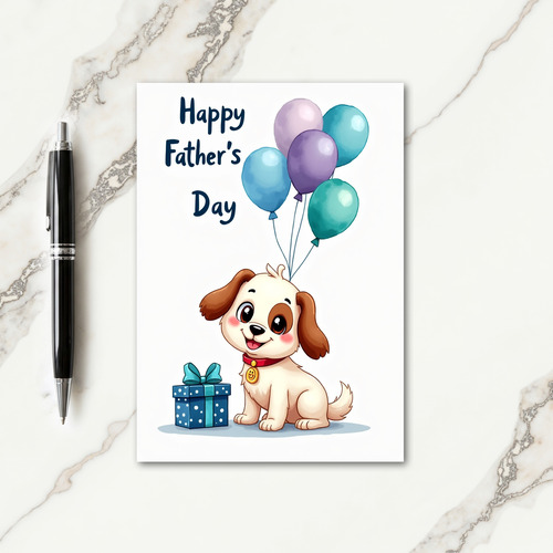 Floral Fathers Day Gift Card