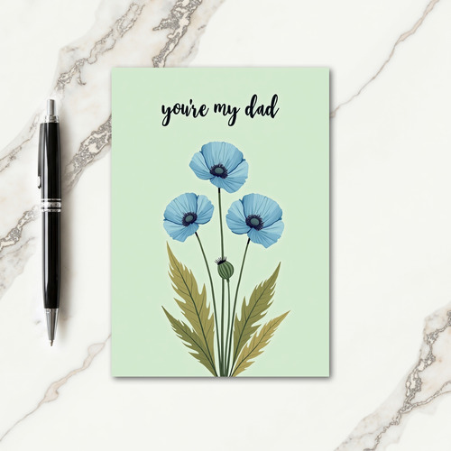 Floral Fathers Day Greeting Card