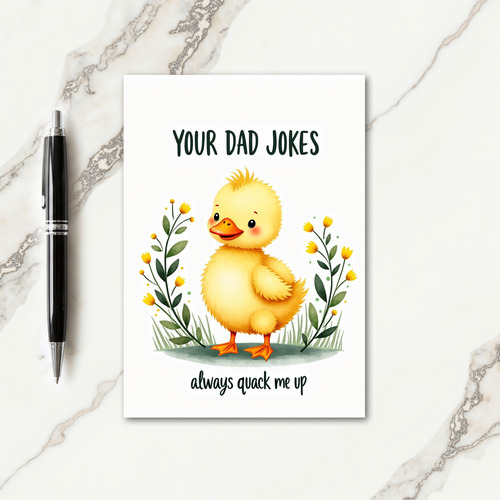 Floral Fathers Day Humor Card