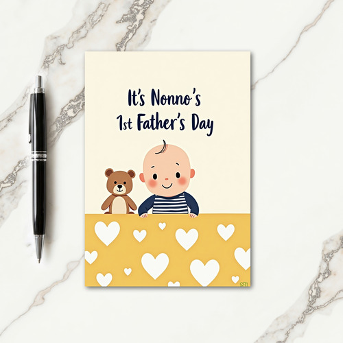 Floral Fathers Day Infant Art Card