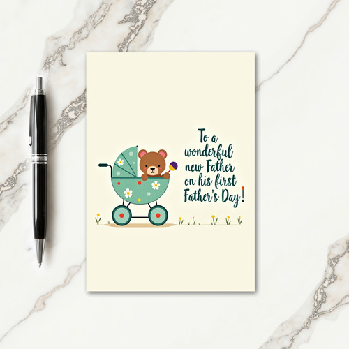 Floral Fathers Day Joyful Card
