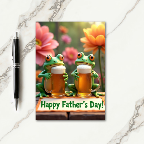 Floral Fathers Day Mug Card