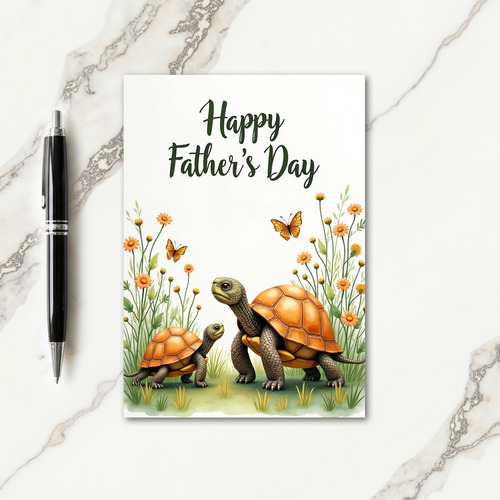 Floral Fathers Day Nature Card