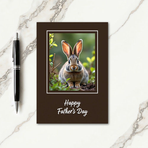 Floral Fathers Day Photo Card
