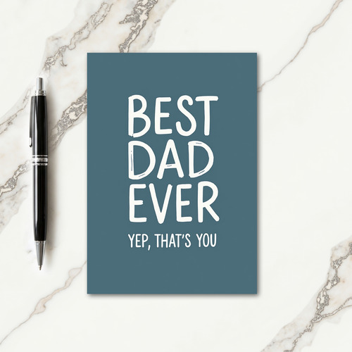 Floral Fathers Day Quote Card