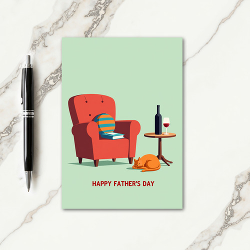 Floral Fathers Day Rest Card