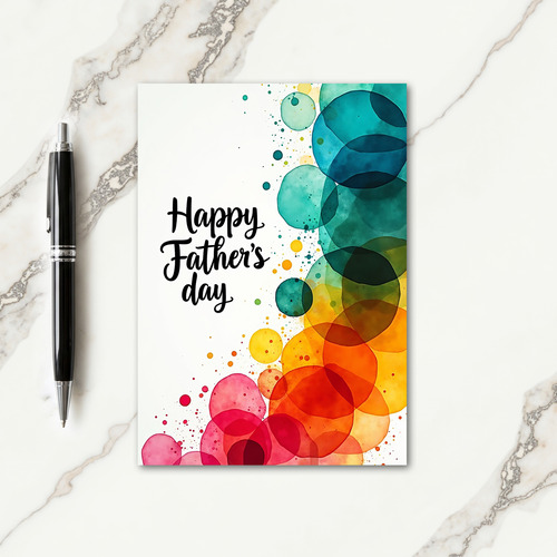 Floral Fathers Day Scene Card