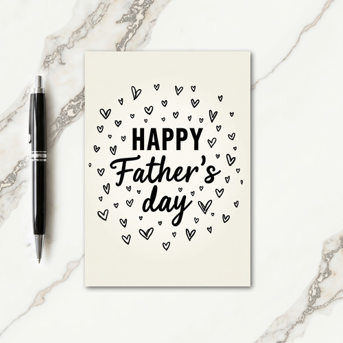 Floral Fathers Day Sketch Card