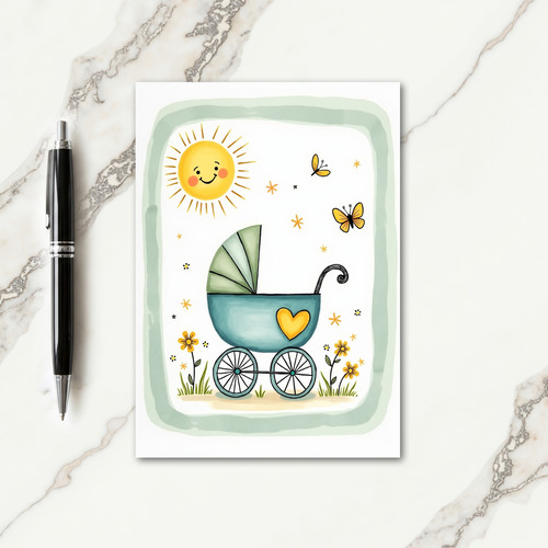 Floral Fathers Day Sun Card
