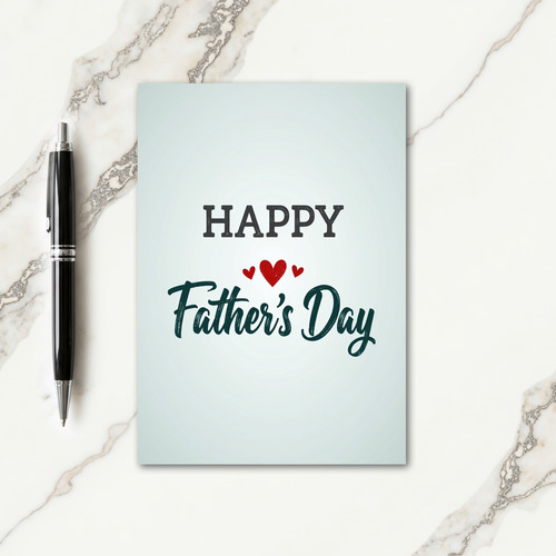 Floral Fathers Day Text Card